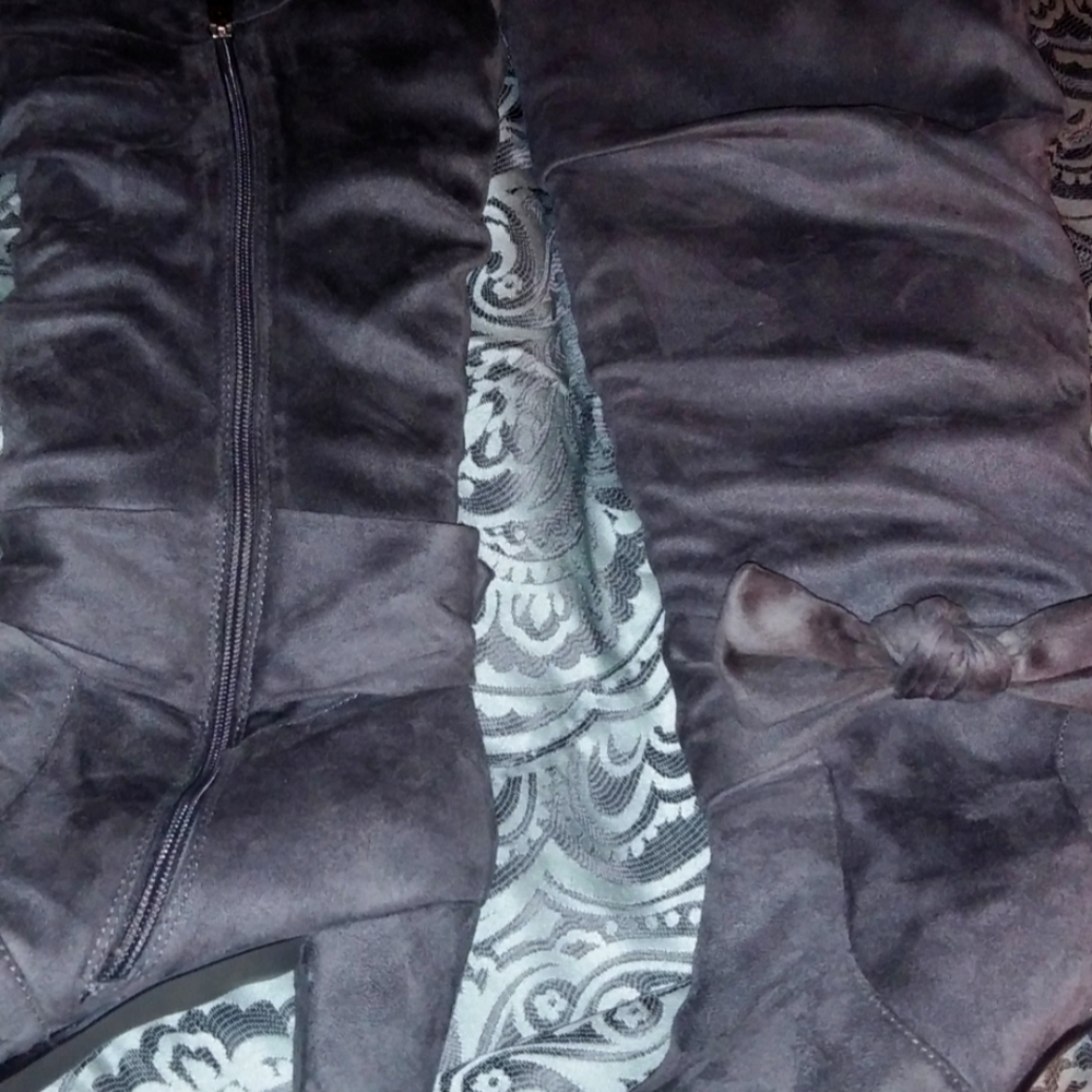 Knee length gray boots